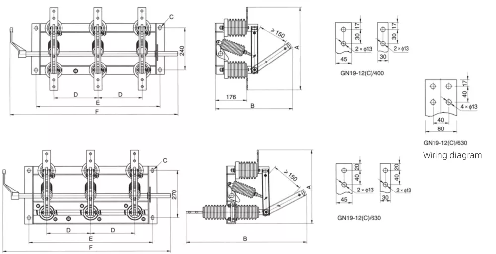 Indoor High Voltage Disconnect Switch